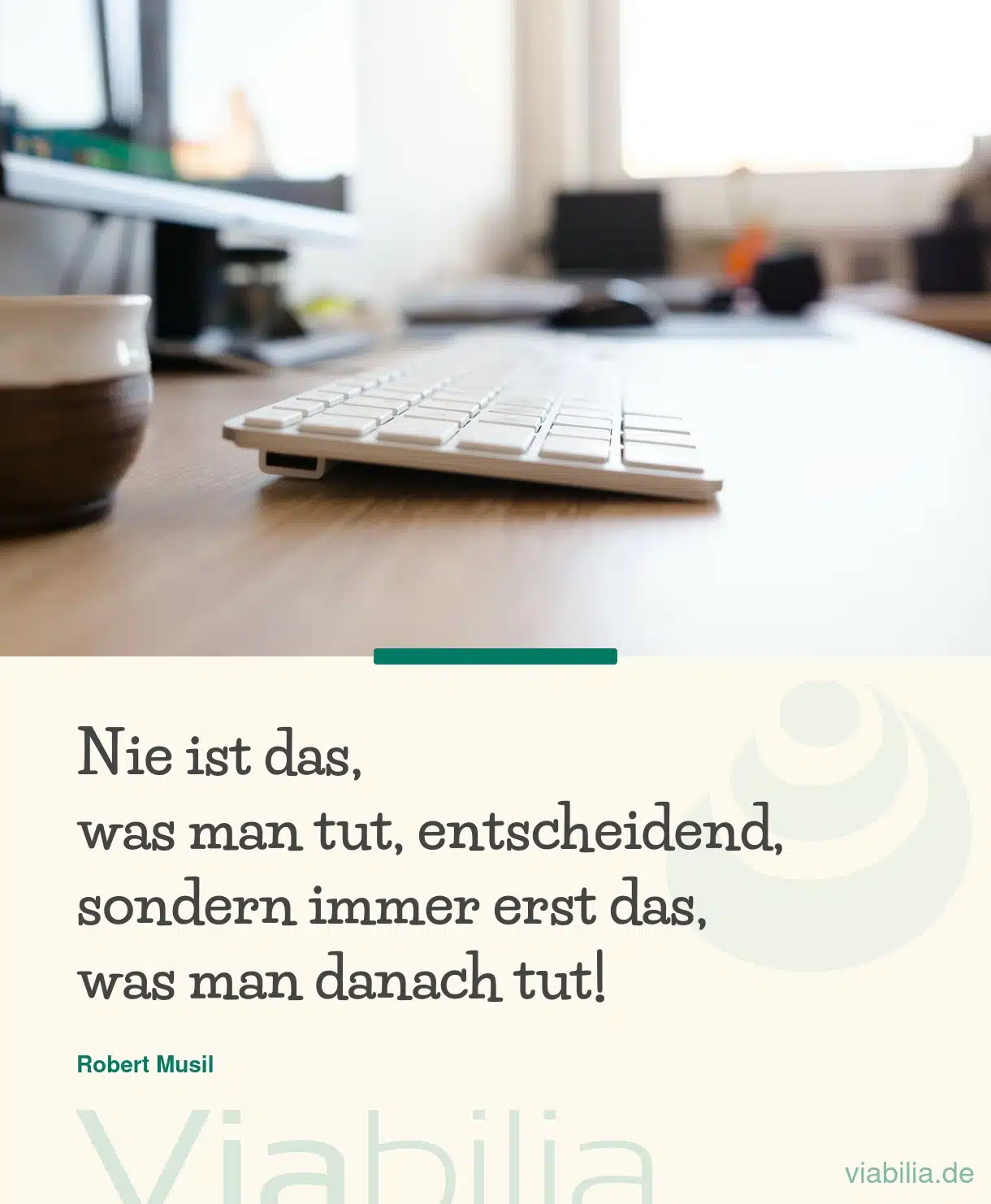 Spruch über das Tun danach