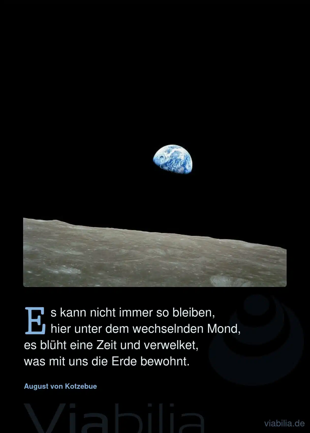 Trauerspruch über die Veränderung