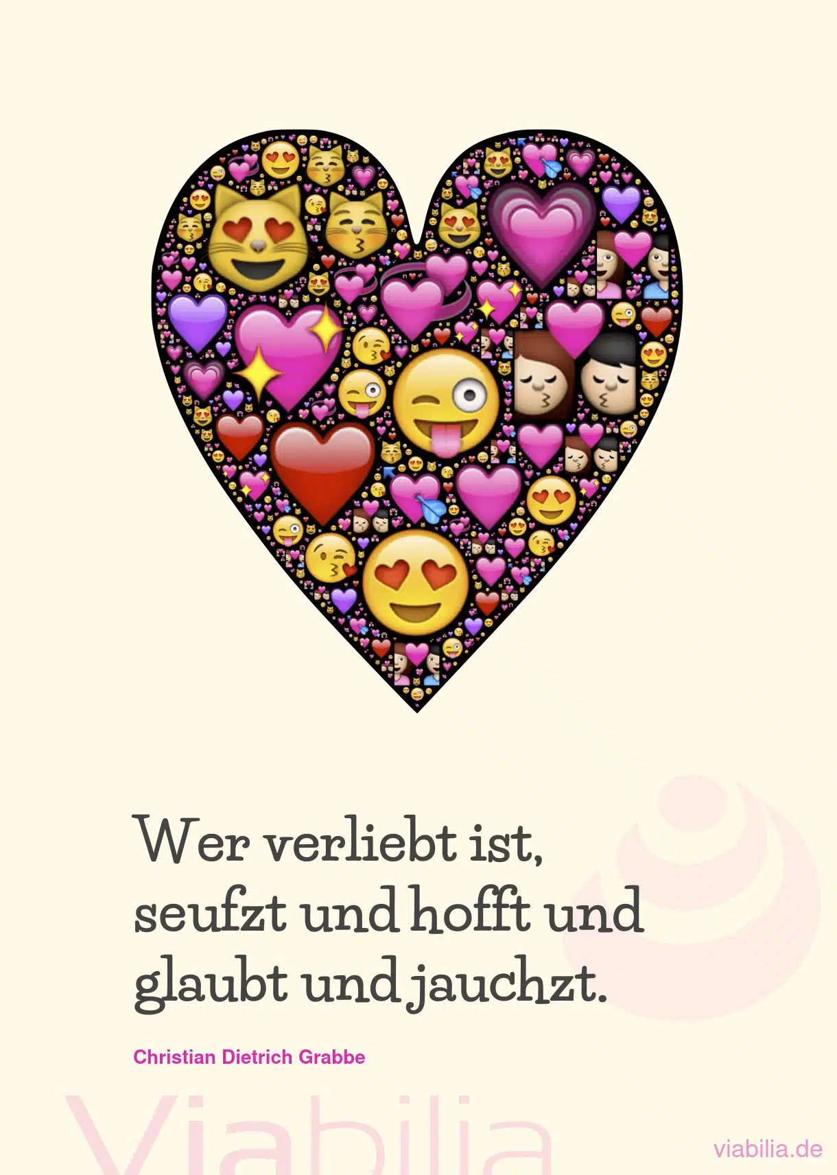 Spruch für Verliebte zum Valentinstag: Wer verliebt ist