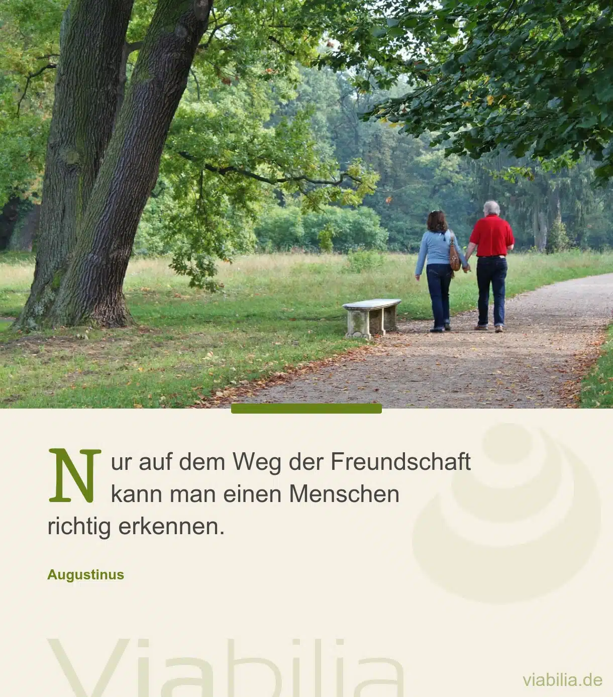 Spruch über die Wege der Freundschaft