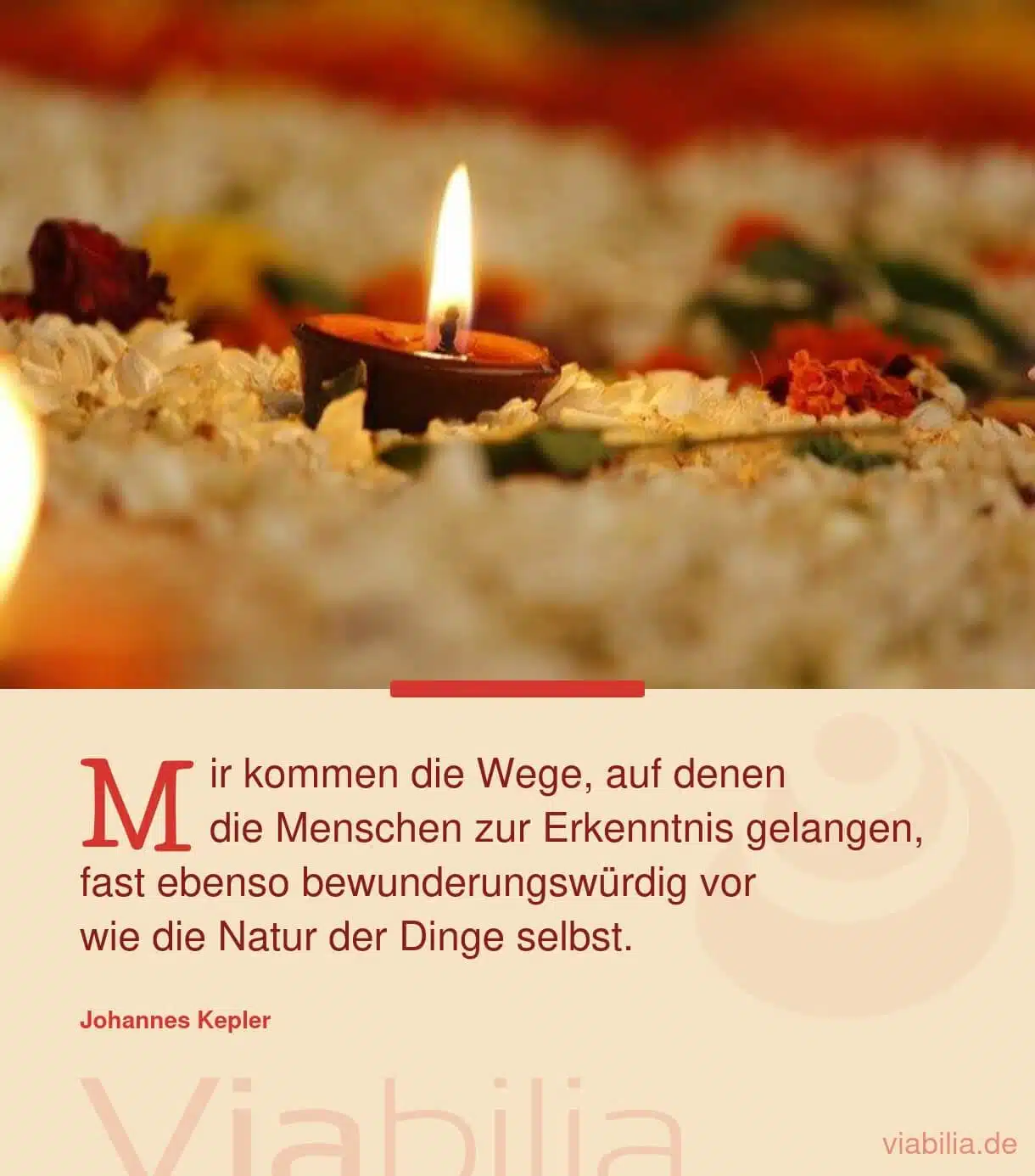 Spiritueller Spruch über die Natur der Dinge und die Erkenntnis