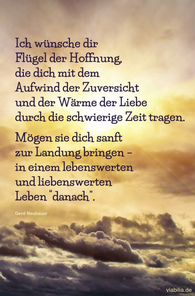 Gerd Neubauer Trauerspruch: Flügel der Hoffnung