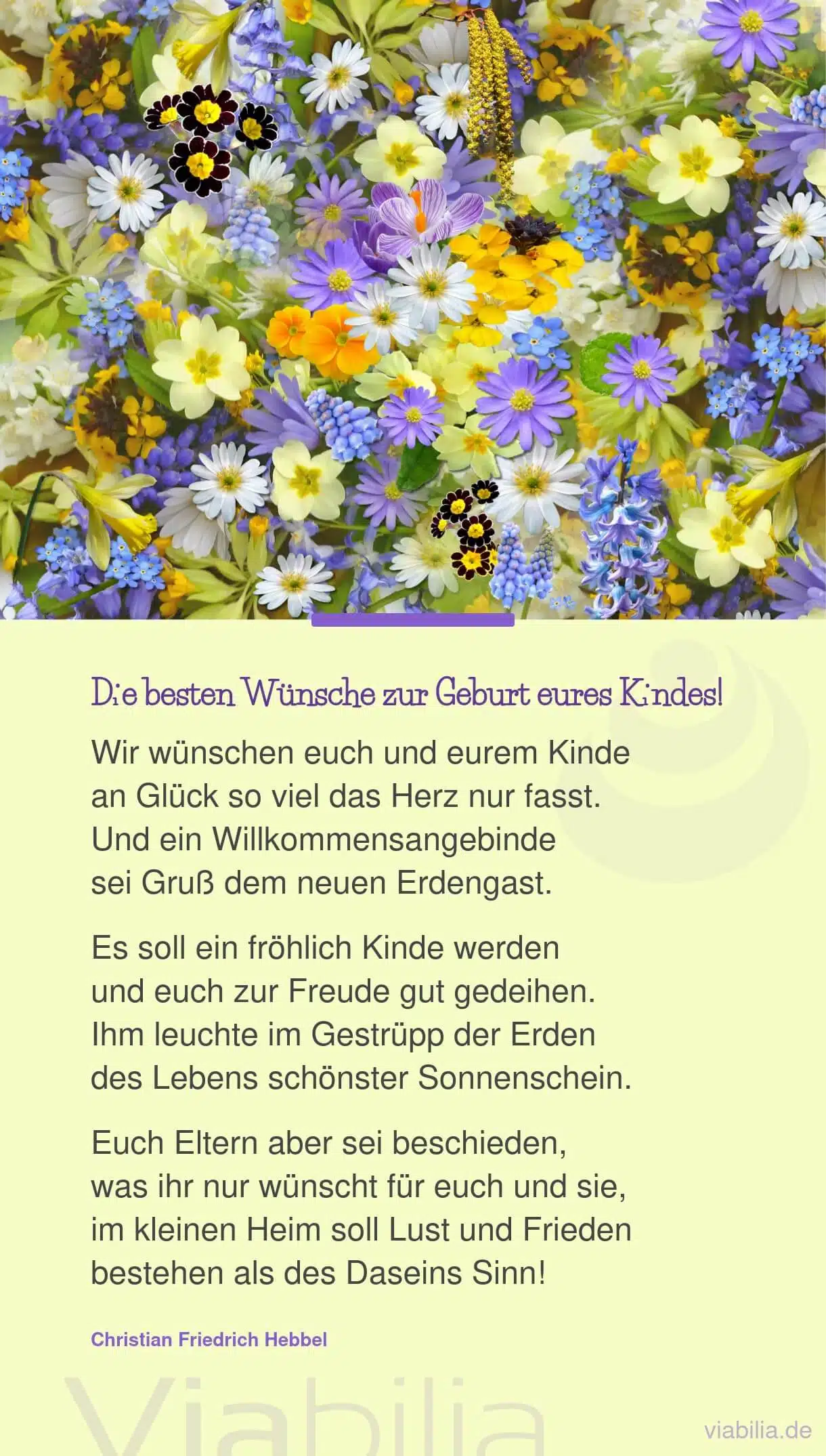 Gedicht über ein Kind zuhause