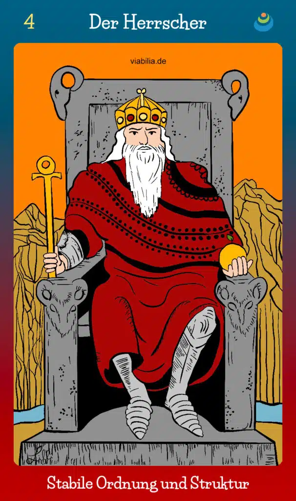 Tarotkarte "Der Herrscher" im Tarot