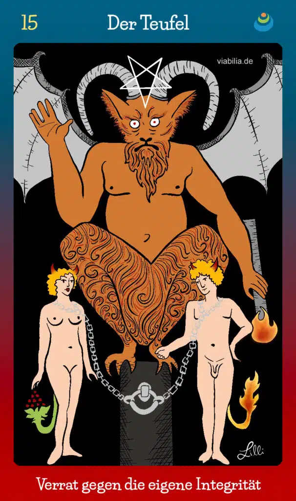 Tarotkarte "Der Teufel" im Tarot