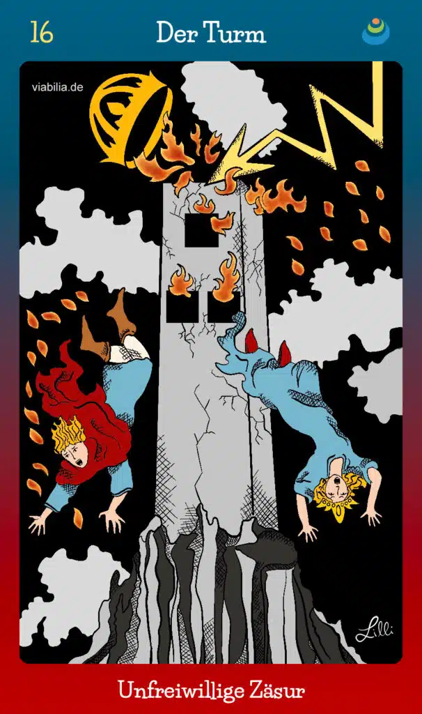 Tarotkarte der Turm im Tarot