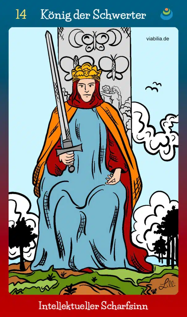 Tarotkarte "König der Schwerter"