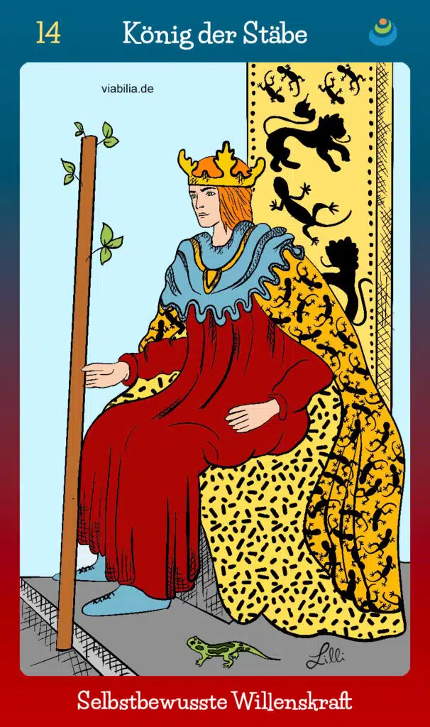 Tarotkarte "König der Stäbe"