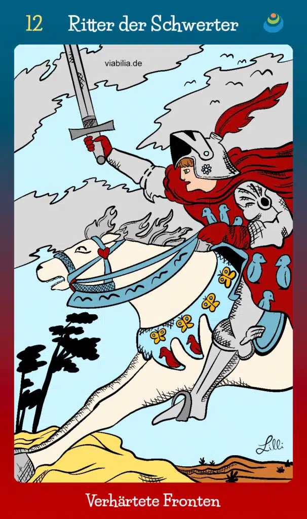 Tarotkarte "Ritter der Schwerter"