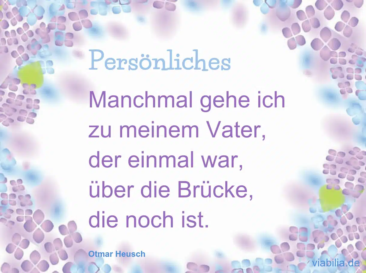 Trauerspruch, wenn der Vater verstorben ist