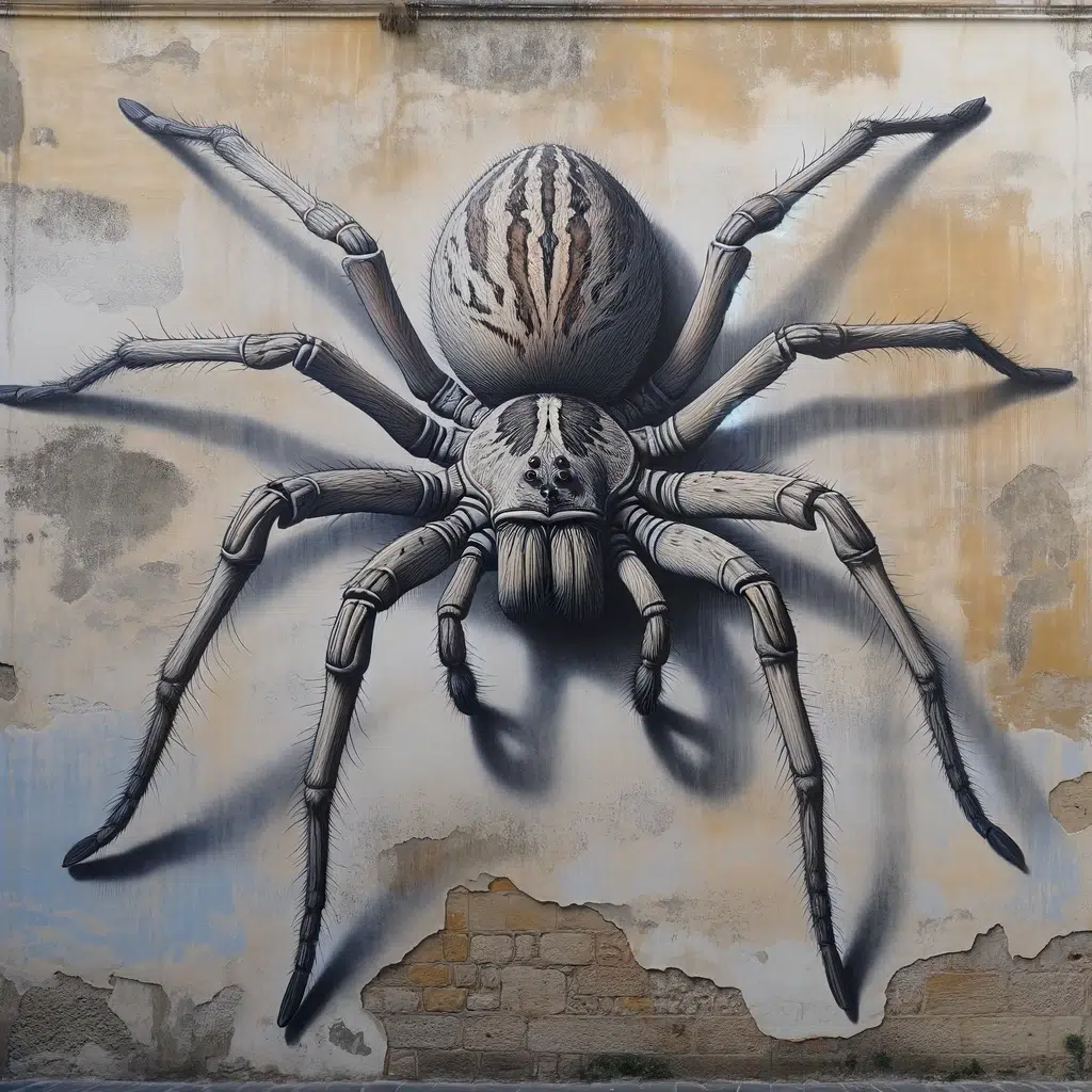 Traumdeutung: große Spinne an der Wand