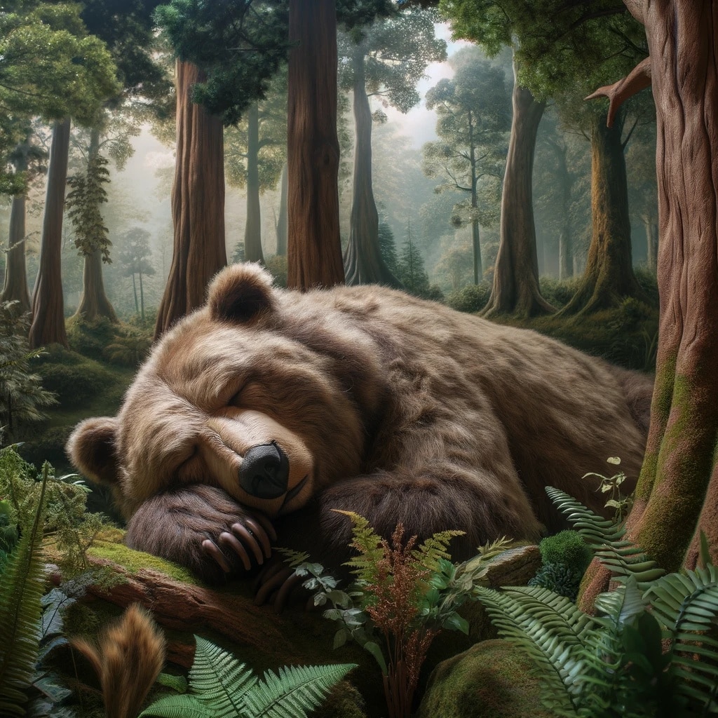 Traumdeutung: schlafender Bär Traumdeutung: schlafender Bär