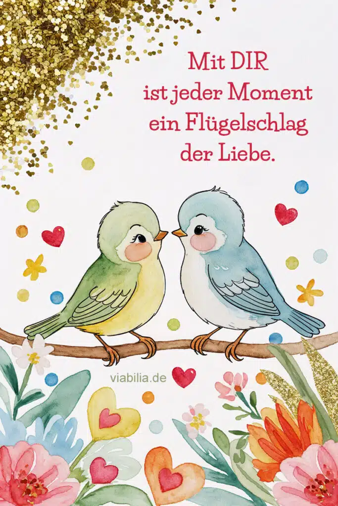 Valentinstag Bild Flügelschlag der Liebe