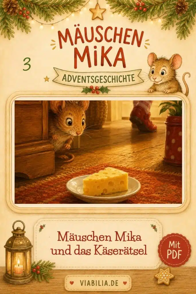 Mäuschen Mika und das Käserätsel – Pinterest-Grafik 2 Mäuschen Mika und das Käserätsel – Pinterest-Grafik 2