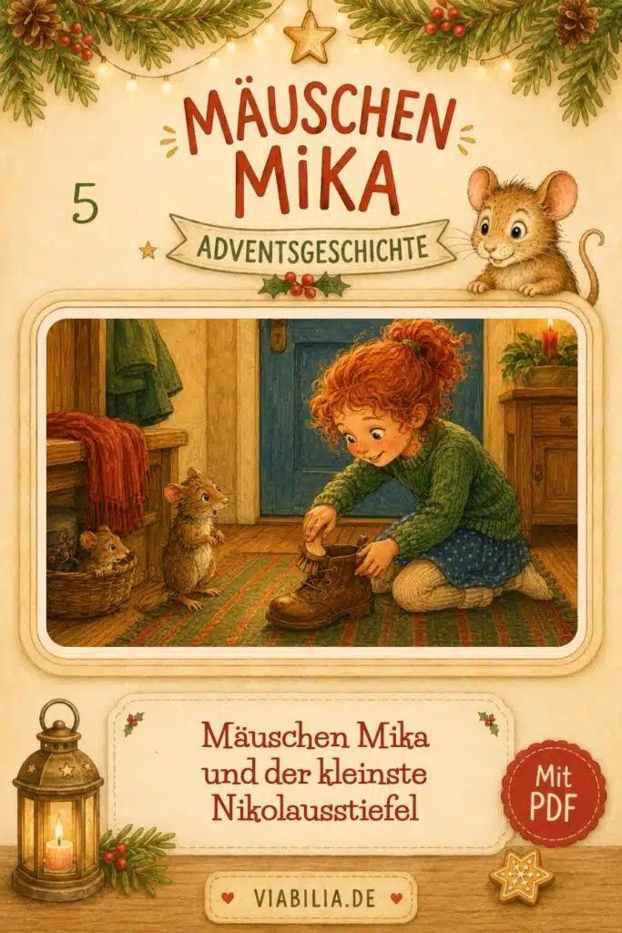 Mäuschen Mika und der kleinste Nikolausstiefel – Pinterest-Grafik 2 Mäuschen Mika und der kleinste Nikolausstiefel – Pinterest-Grafik 2