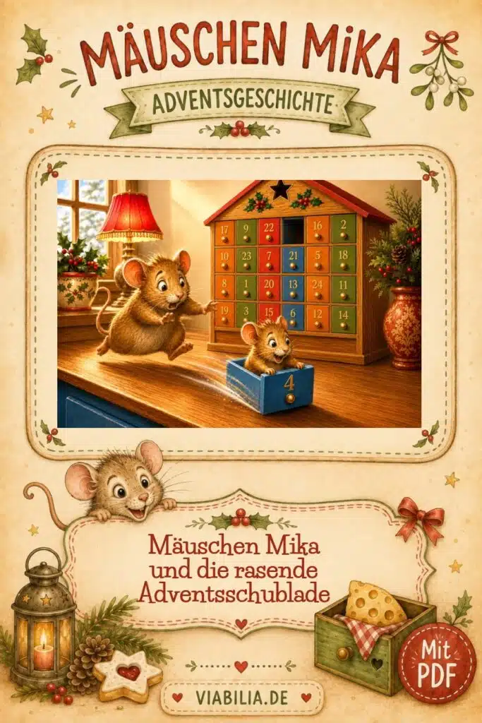 Mäuschen Mika und die rasende Adventsschublade – Pinterest-Grafik 3 Mäuschen Mika und die rasende Adventsschublade – Pinterest-Grafik 3