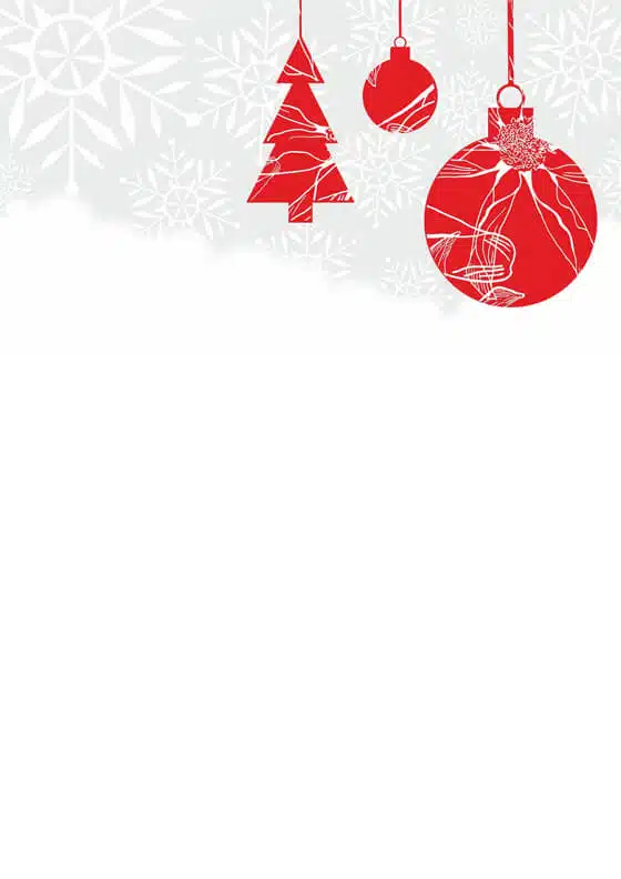 Über 30 zauberhafte Weihnachtsbriefpapier-Vorlagen als PDF