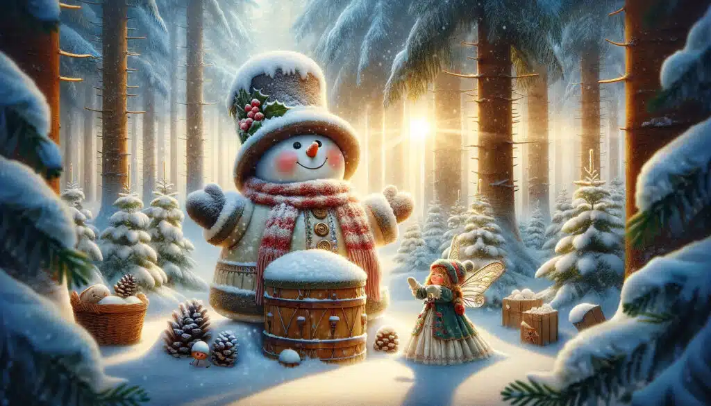 Weihnachtsgeschichte: Der Schneemann und die Elfe