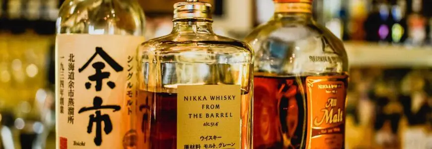 japanische Auswahl Whisky in einer Bar